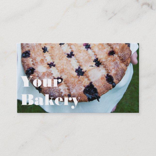 Pastry Dessert Baking Business Marketing Business Card (Front)