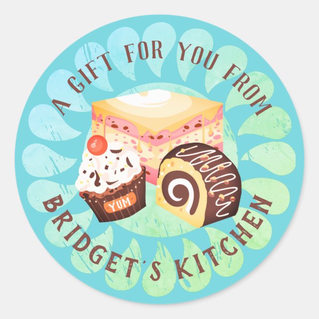 Pastry desserts bakery from the kitchen of sticker (Front)