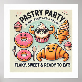 Pastry Elegant Wall Art for Bakers & Dessert Lover