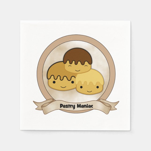 Pastry Maniac Napkin (Front)