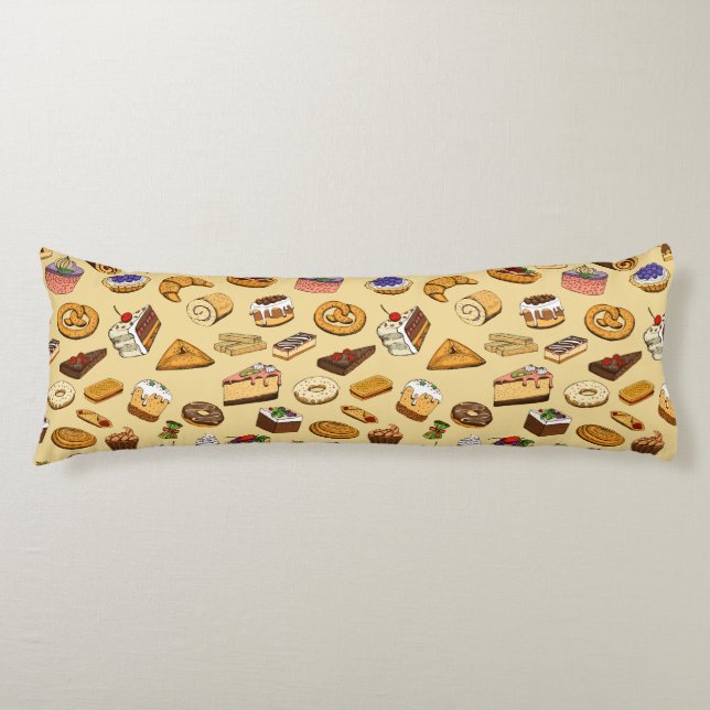 Pastry Pattern Body Cushion (Front)