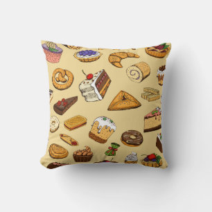 Pastry pattern cushion
