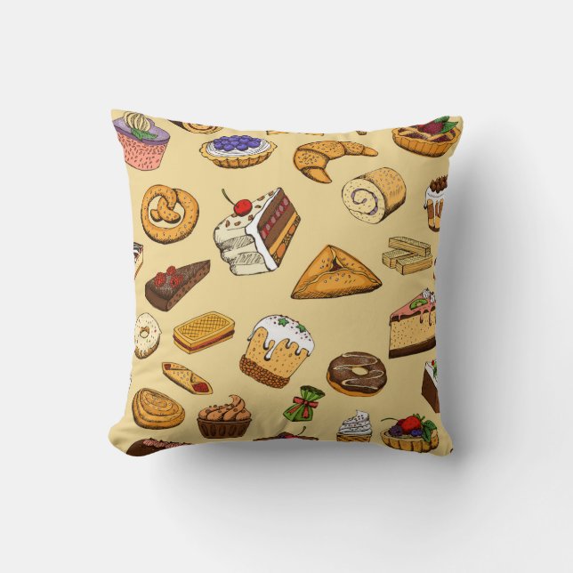 Pastry pattern cushion (Front)