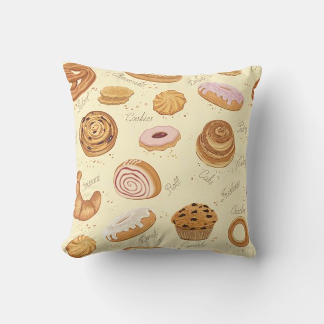 Pastry pattern cushion (Front)