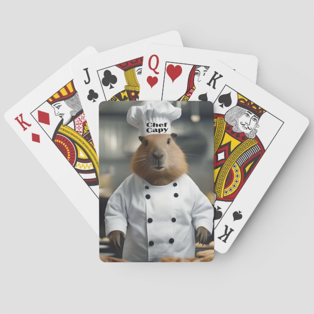 Pastry Prowess: The Culinary Capybara Playing Cards (Back)