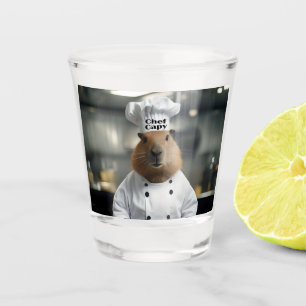 Pastry Prowess: The Culinary Capybara Shot Glass