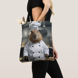Pastry Prowess: The Culinary Capybara Tote Bag