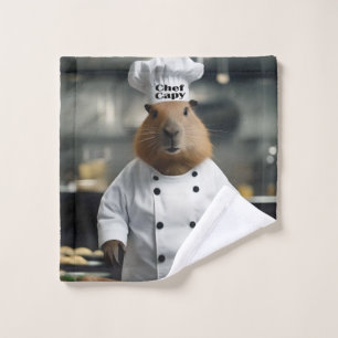 Pastry Prowess: The Culinary Capybara Wash Cloth