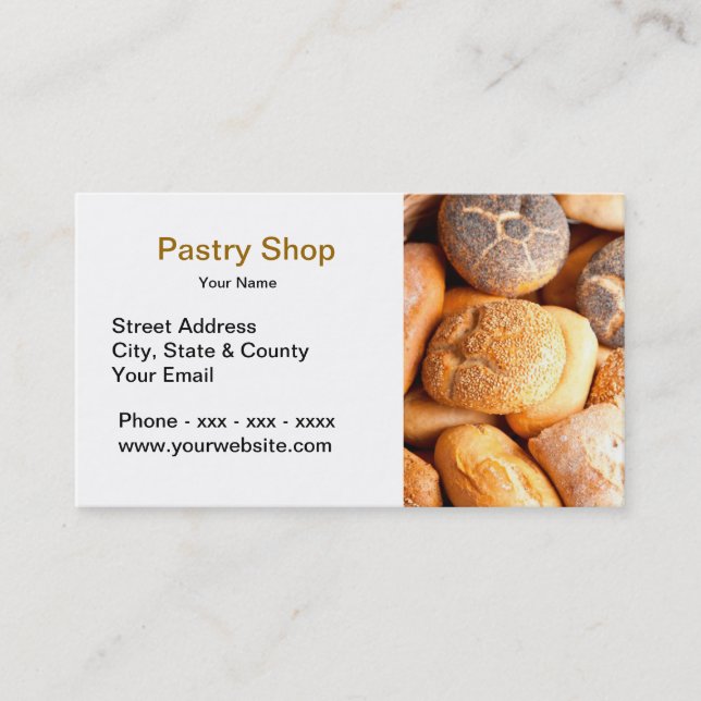 Pastry Shop Business Card (Front)