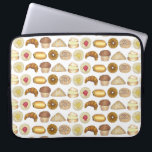 Pastry Tray Croissant Danish Muffin Baked Goods Laptop Sleeve<br><div class="desc">Design features an original marker illustration of a row of pastry tray classics, including muffins, doughnuts, danishes, turnovers, croissants, cream puffs, pain au chocolat, and cinnamon buns. Great for any baker, foodie, or lover of baked goods or breakfast cuisine! These pastry illustrations are also available on other products. Don't see...</div>