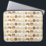 Pastry Tray Croissant Danish Muffin Baked Goods Laptop Sleeve<br><div class="desc">Design features an original marker illustration of a row of pastry tray classics, including muffins, doughnuts, danishes, turnovers, croissants, cream puffs, pain au chocolat, and cinnamon buns. Great for any baker, foodie, or lover of baked goods or breakfast cuisine! These pastry illustrations are also available on other products. Don't see...</div>