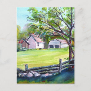 Pastural view postcard