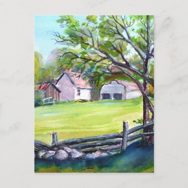 Pastural view postcard (Front)