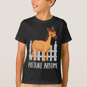 Pasture Bedtime Funny Cute Horse Pyjamas PJ  T-Shirt