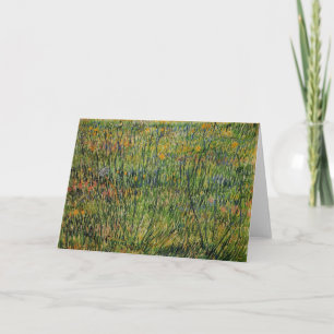 Pasture in Bloom by Vincent van Gogh Card