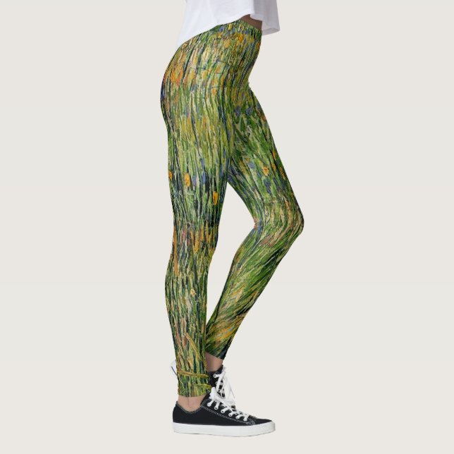 Pasture in Bloom by Vincent van Gogh Leggings (Right)