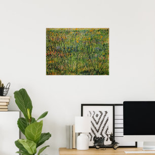 Pasture in Bloom by Vincent van Gogh Poster