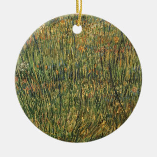 Pasture in Bloom by Vincent van Gogh, Vintage Art Ceramic Tree Decoration