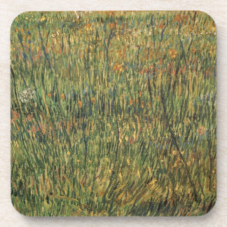 Pasture in Bloom by Vincent van Gogh, Vintage Art Coaster