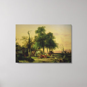 Pasture land canvas print