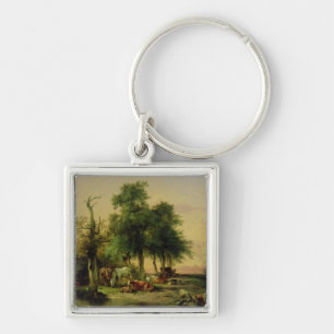 Pasture land key ring