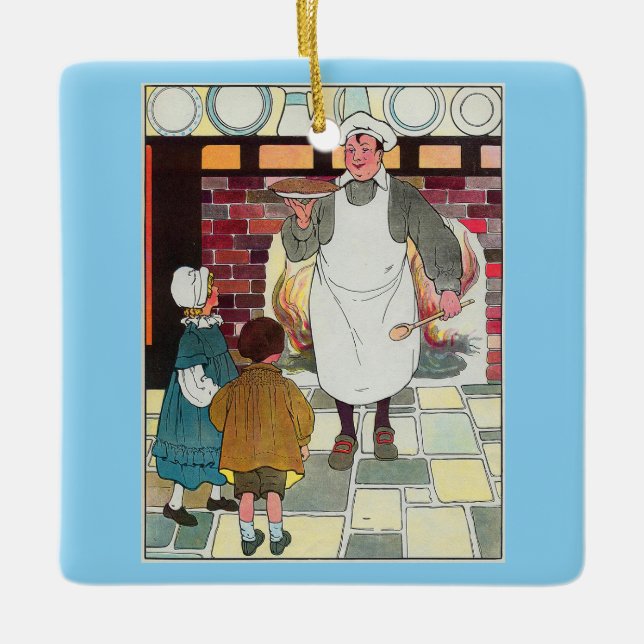 Pat-a-cake, pat-a-cake, Baker's man Ceramic Ornament (Front)