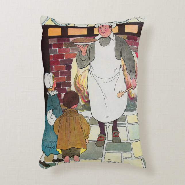 Pat-a-cake, pat-a-cake, Baker's man Decorative Cushion (Front(Vertical))