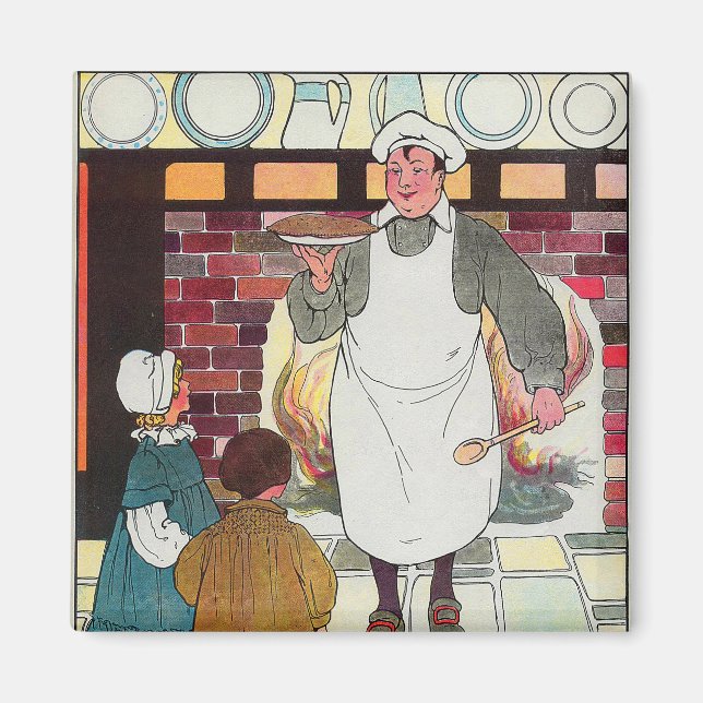 Pat-a-cake, pat-a-cake, Baker's man Magnet (Front)