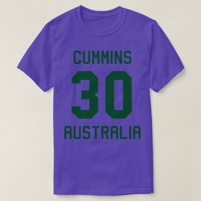 Pat Cummins 30 Australian Cricket Jersey 1 T-Shirt (Design Front)