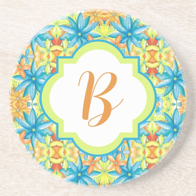 Pat Mosaic Stone Coaster (Front)