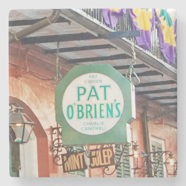Pat O’Briens, Pat O’Briens Coaster, New Orleans, Stone Coaster (Front)