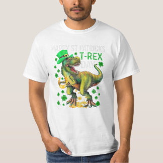 PaT Rex Dinosaur Saint Patrick T-Shirt