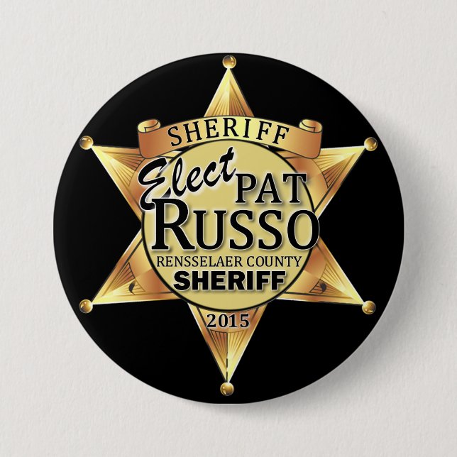 Pat Russo for Sheriff Button (Front)
