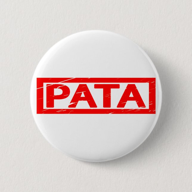 Pata Stamp 6 Cm Round Badge (Front)