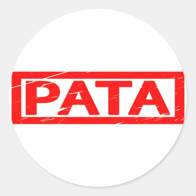 Pata Stamp Classic Round Sticker (Front)