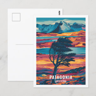 Patagonia Argentina Famous Travel Place Postcard
