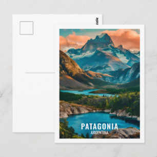 Patagonia Argentina Famous Travel Place Postcard