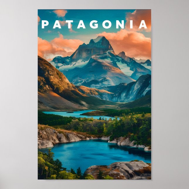 Patagonia Argentina Famous Travel Place Poster (Front)