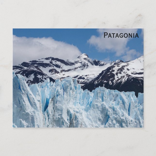 Patagonia Argentina Mountains Glacier Travel Photo Postcard (Front)