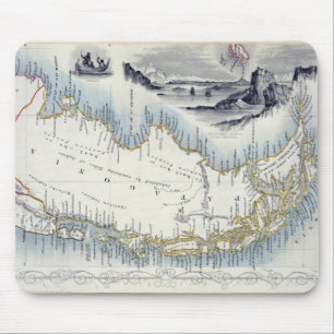 Patagonia, from a Series of World Maps published b Mouse Mat