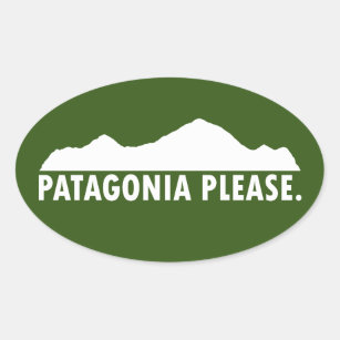 Patagonia Please Oval Sticker