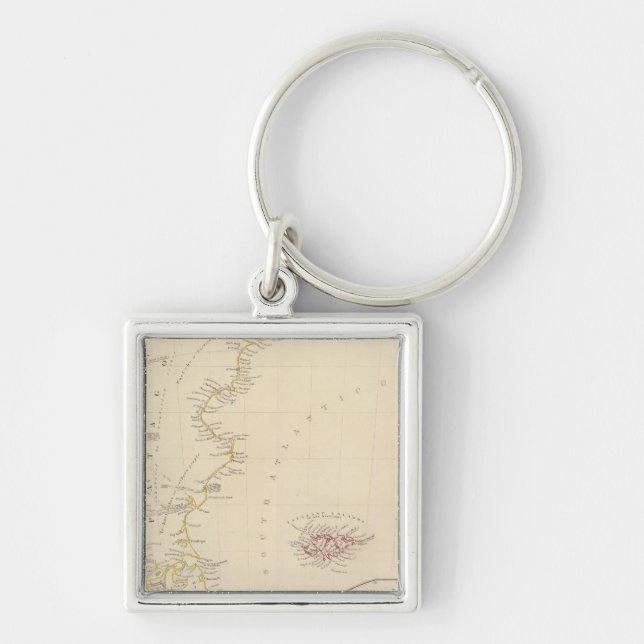 Patagonia, S Shetlands, S Orkneys Key Ring (Front)