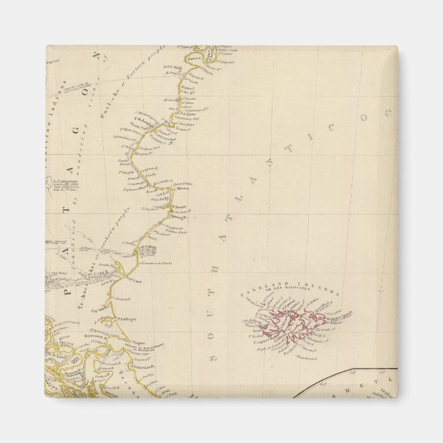 Patagonia, S Shetlands, S Orkneys Magnet (Front)