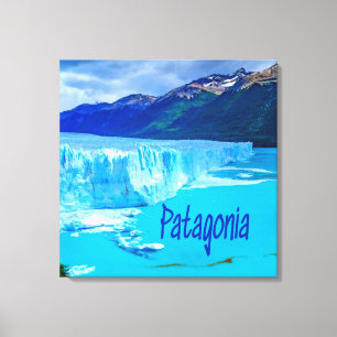Patagonia South America Glacier and Mountains Canvas Print