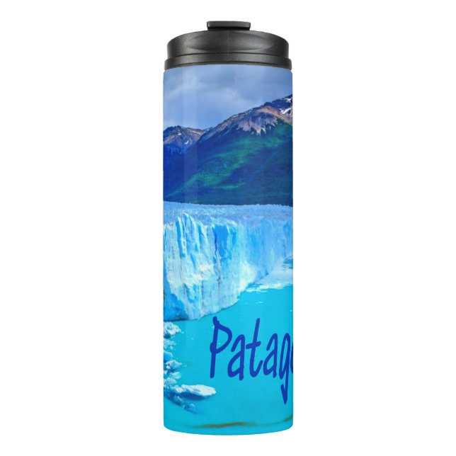 Patagonia South America Glacier and Mountains Thermal Tumbler (Front)