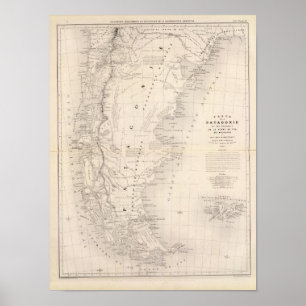 Patagonia, Tierra del Fuego, the Falkland Poster