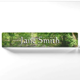 Patapsco River View Maryland Nature Photography Nameplate