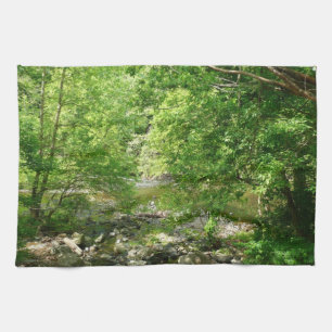 Patapsco River View Maryland Nature Photography Tea Towel