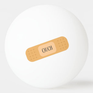 Patch bandaid plaster ouch funny tabletennis  ping pong ball