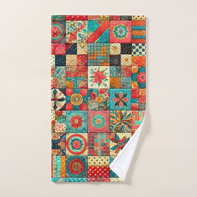patch bath towel set (Hand Towel)